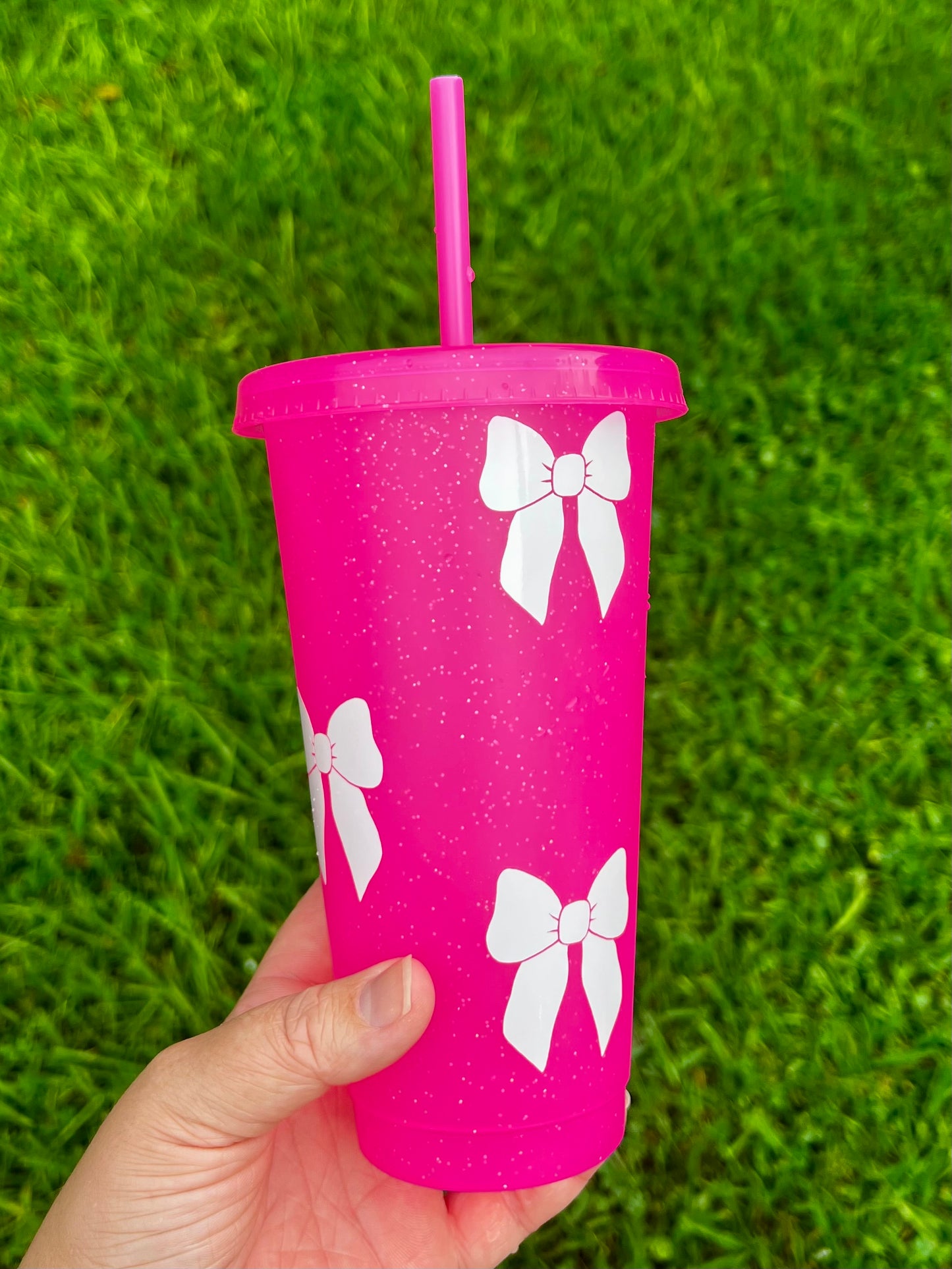 Glitter and Bows Tumbler