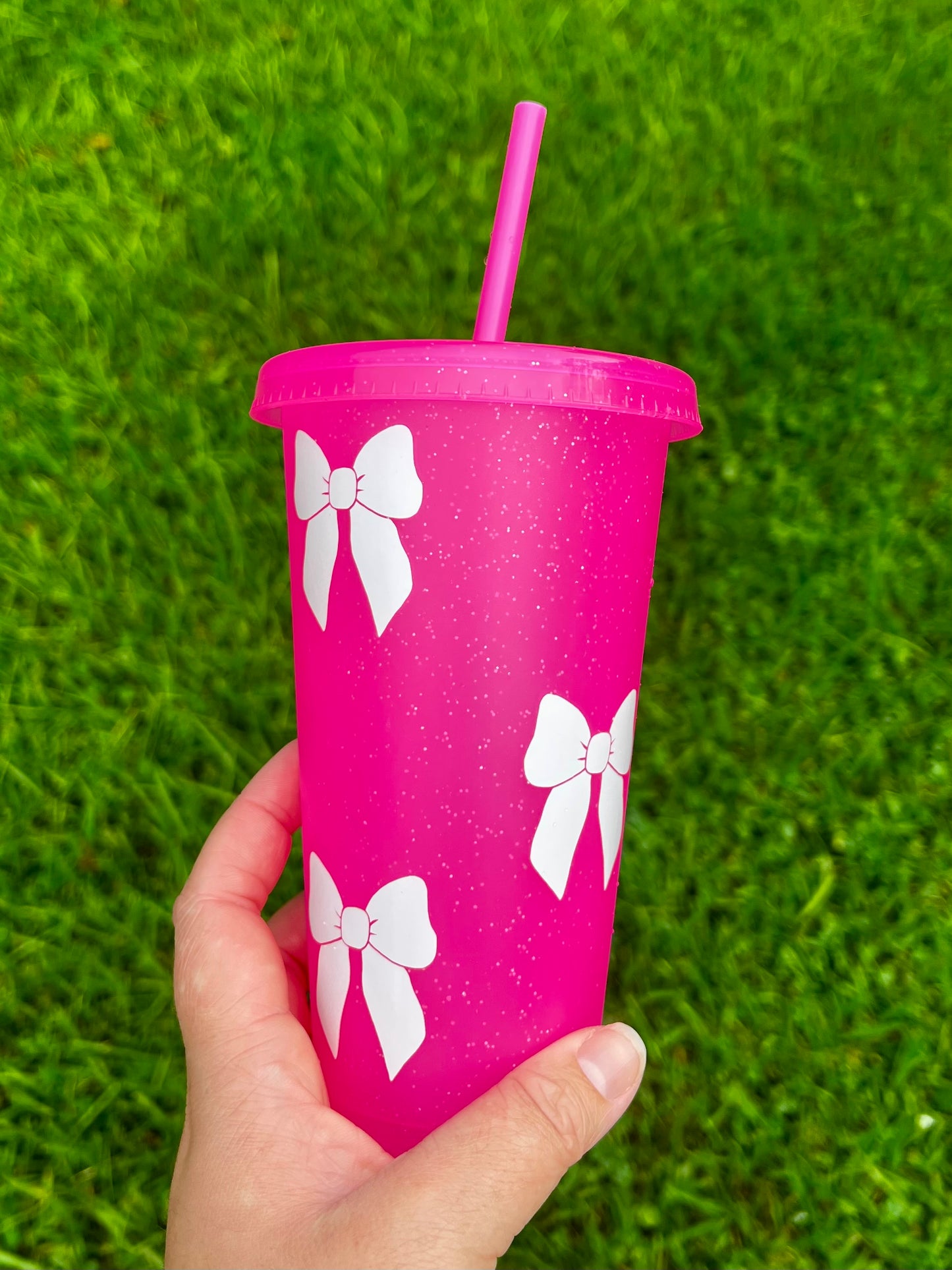 Glitter and Bows Tumbler