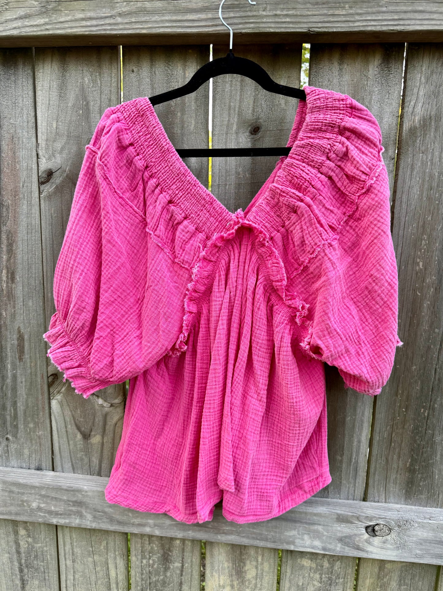 Pink Cotton Blouse