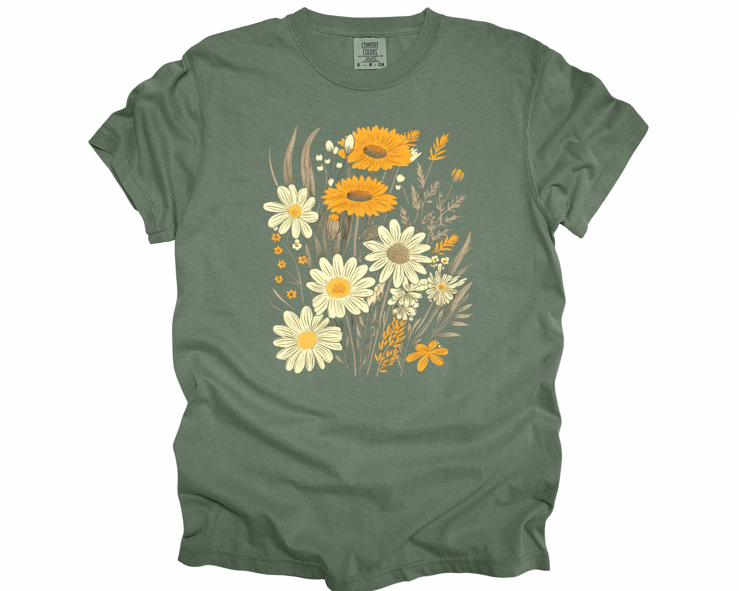 Sunflowers and Greens Tee
