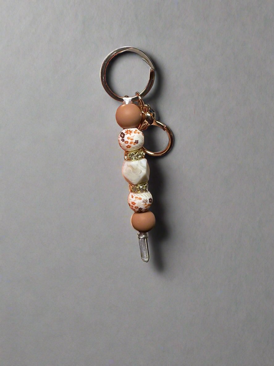 Fall Floral Keychain