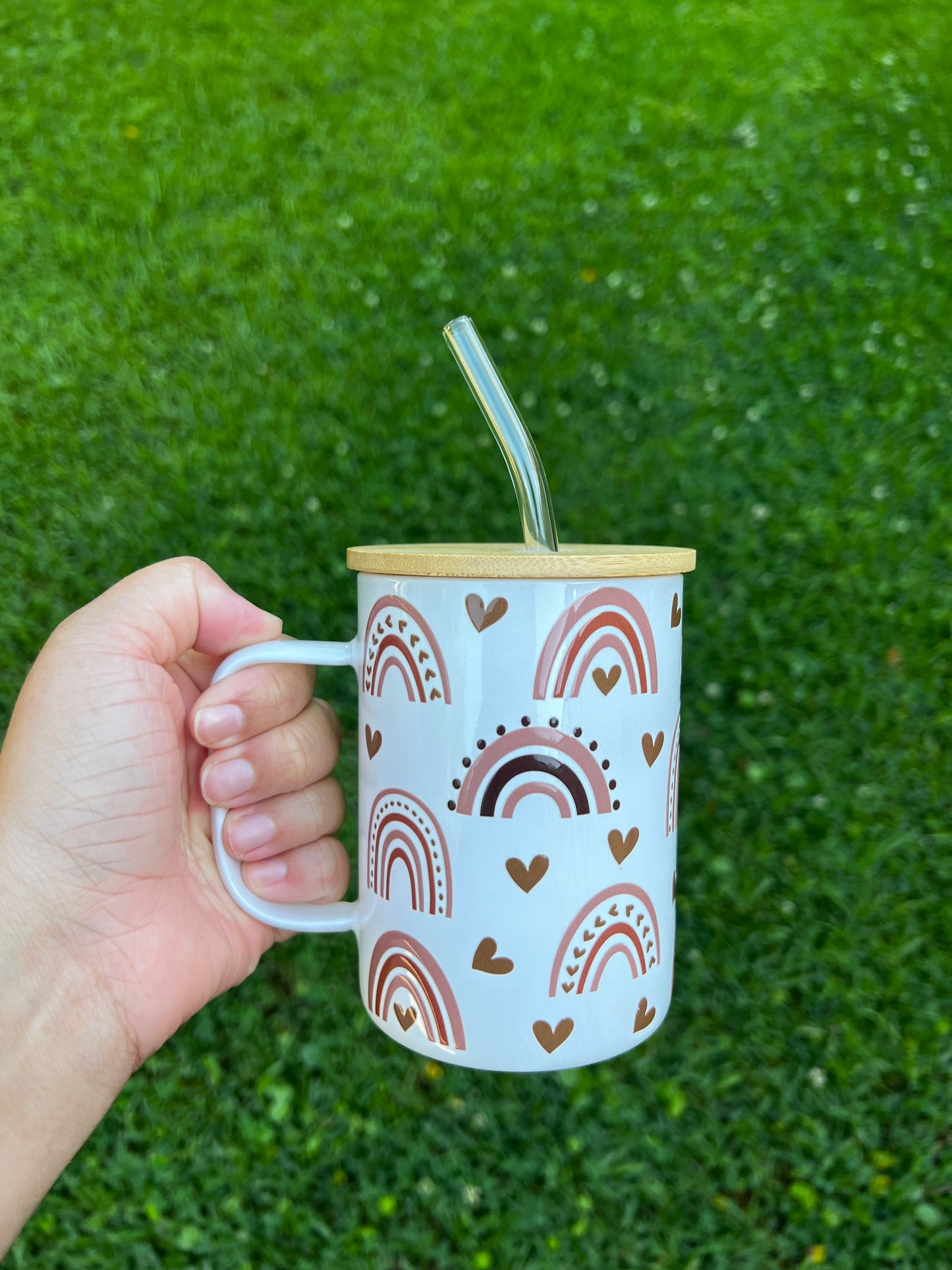Rainbow Glass Mug