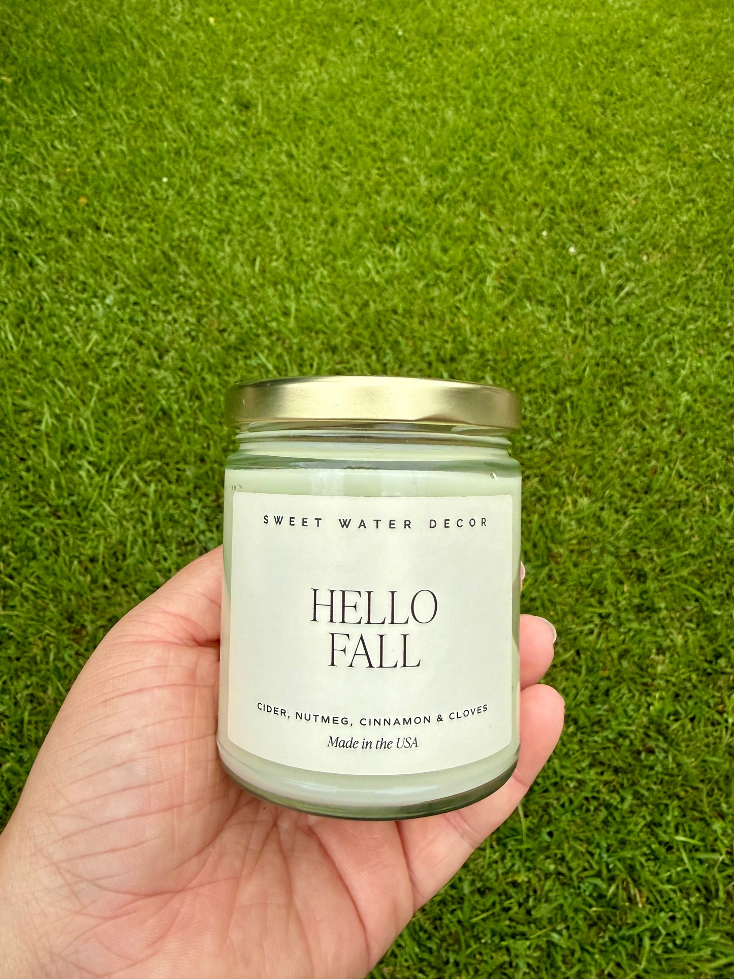 Hello Fall Candle