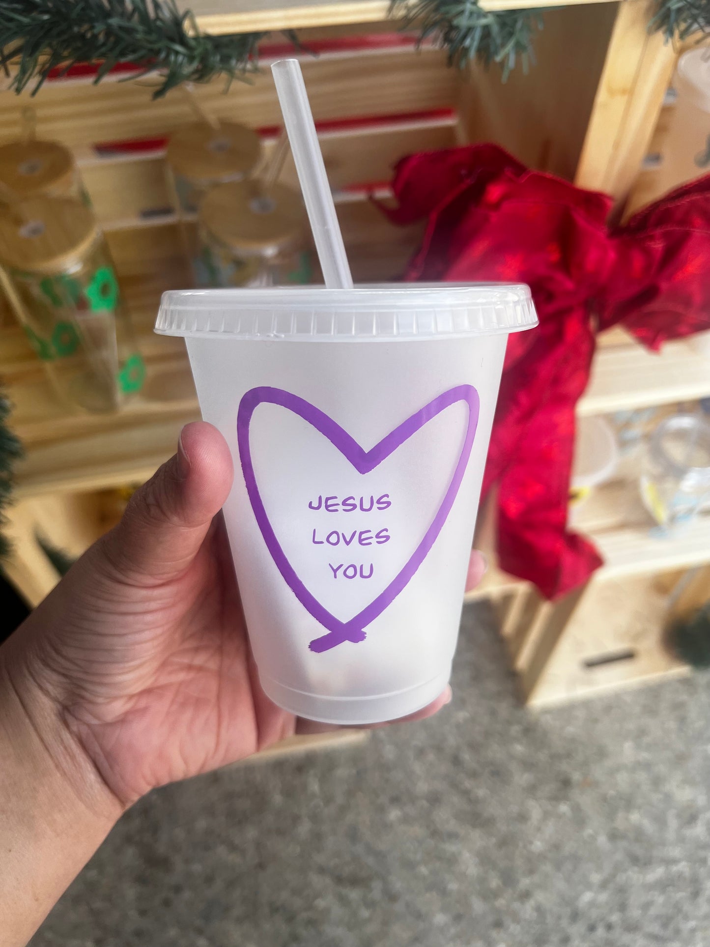 Jesus Loves You Plastic Tumbler