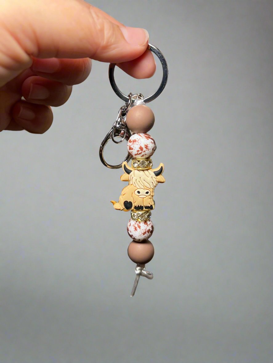 Highland Cow Keychain