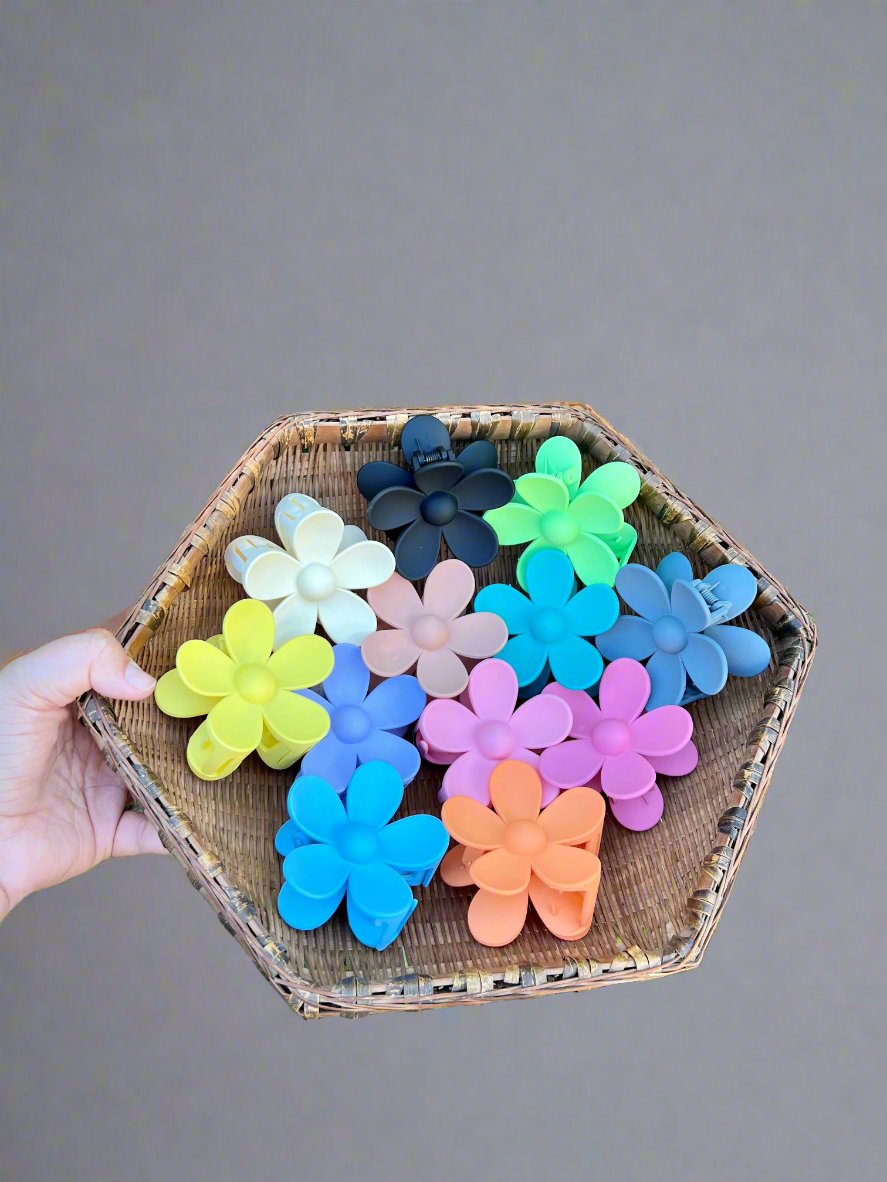 Flower Claw Clips