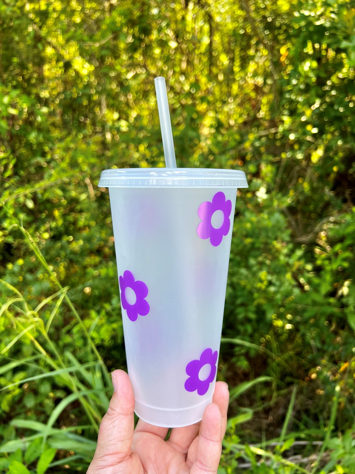 Retro Flower Tumbler
