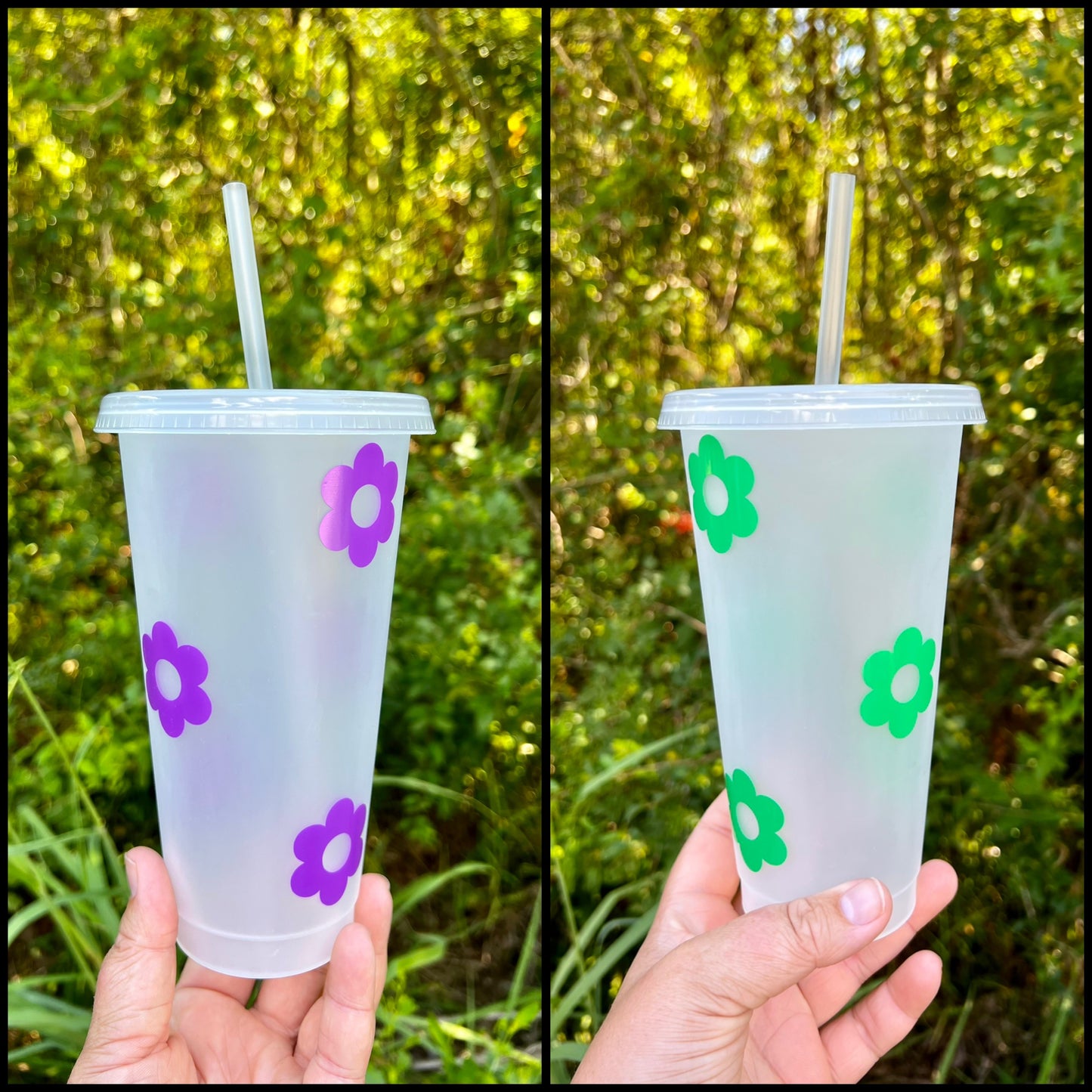 Retro Flower Tumbler