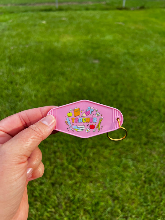 Teacher Motel Keychain