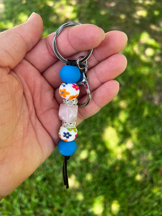 Colorful Flowers Keychain
