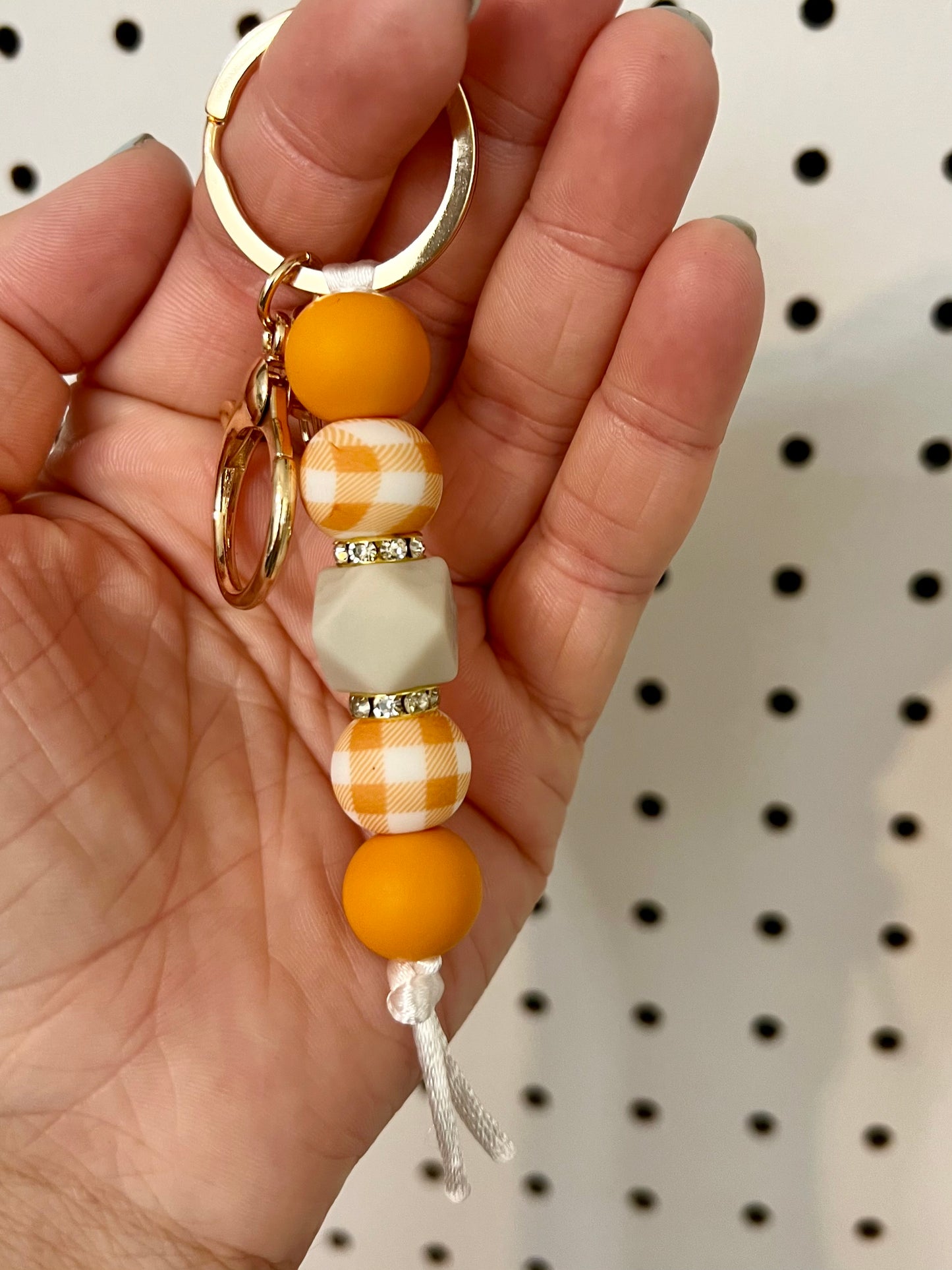 Fall Plaid Keychain