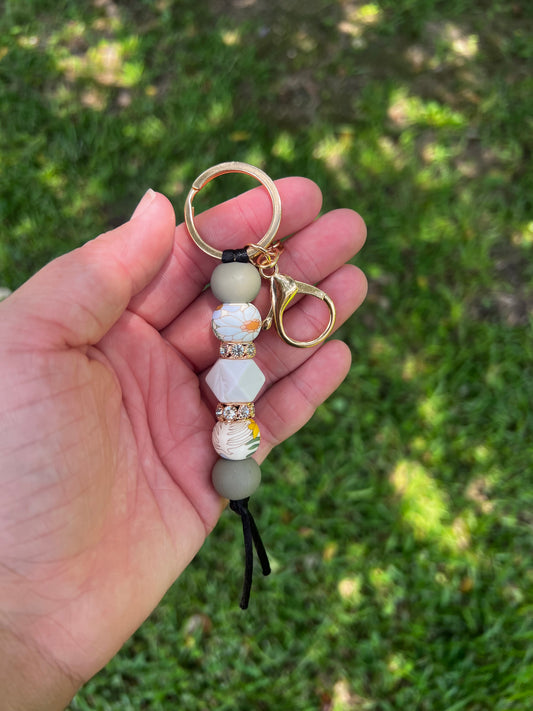 Vintage Floral Keychain
