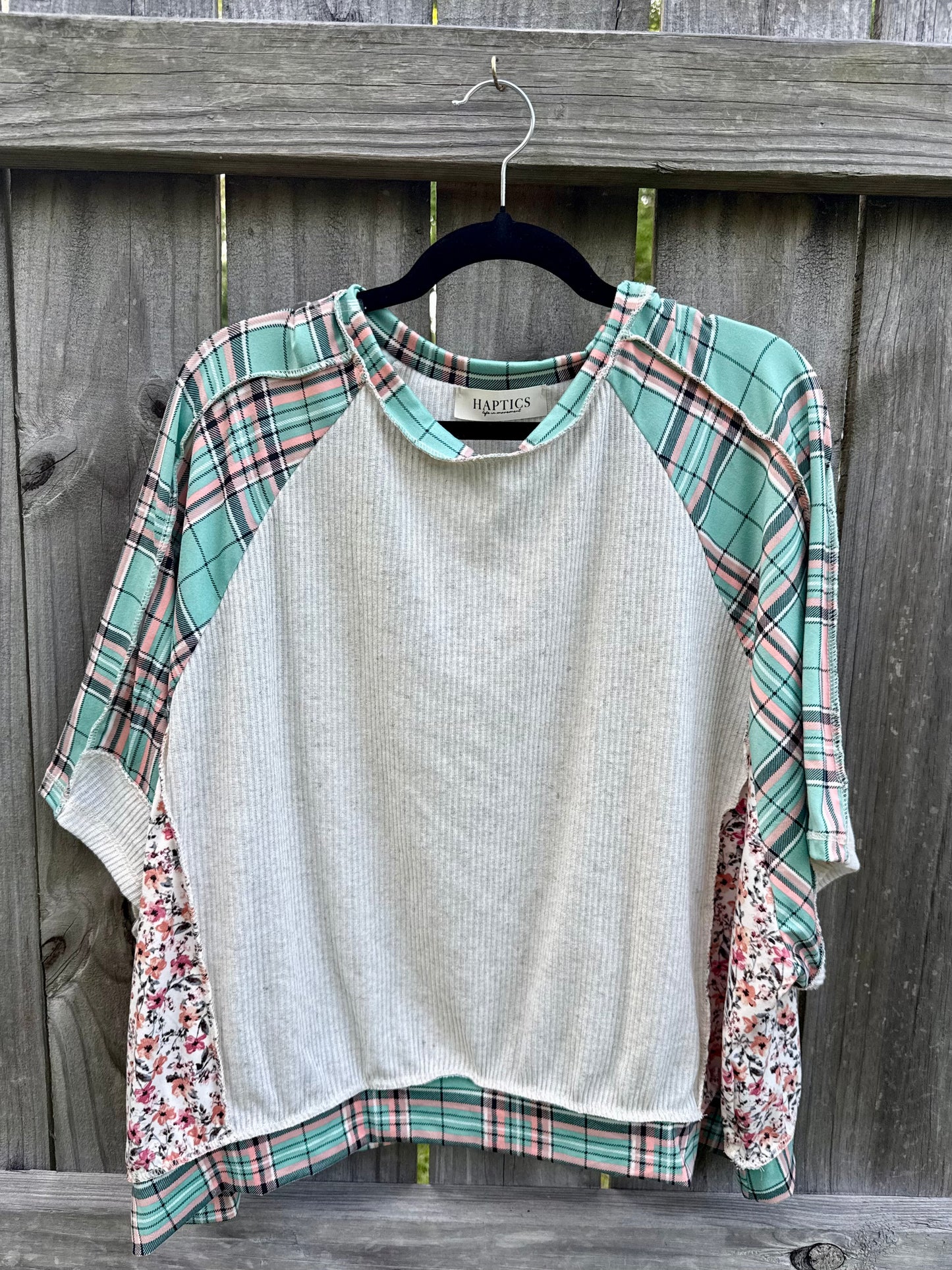 Garden Plaid Top