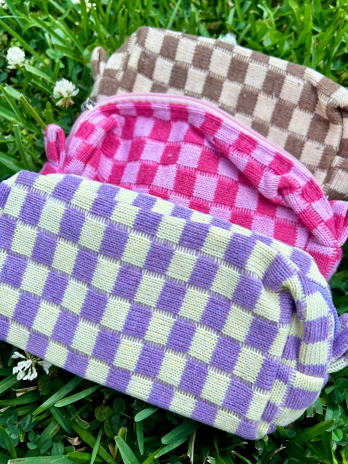 Checkered Pouches