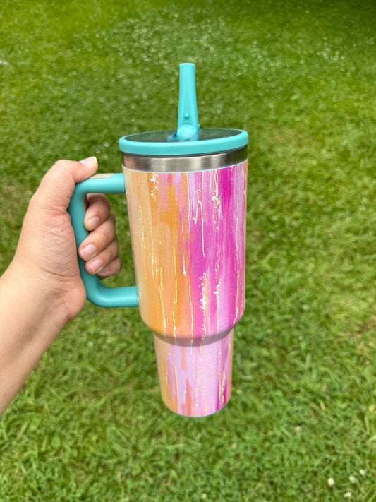 40oz Marble Tumbler
