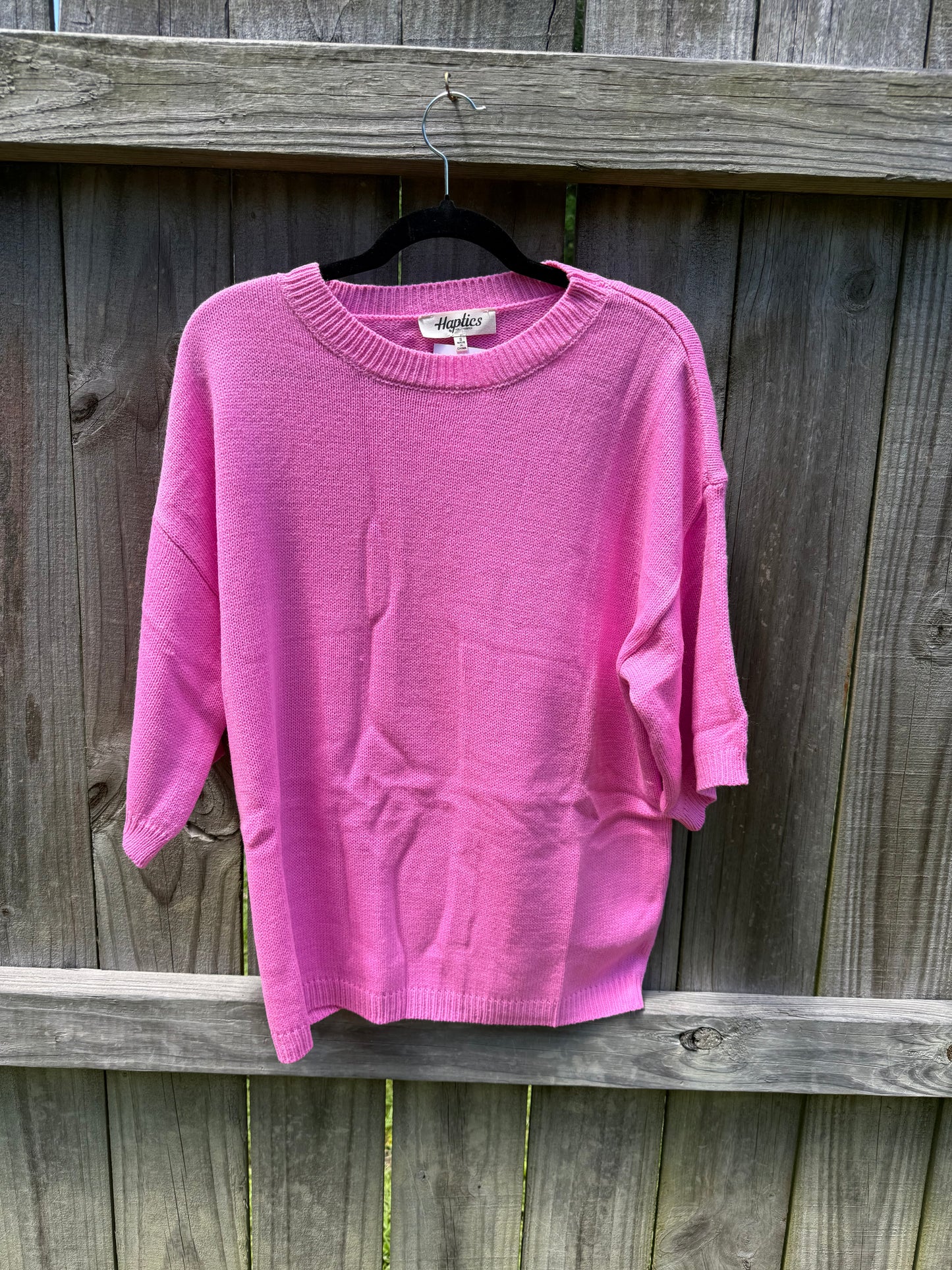Candy Pink Sweater Top