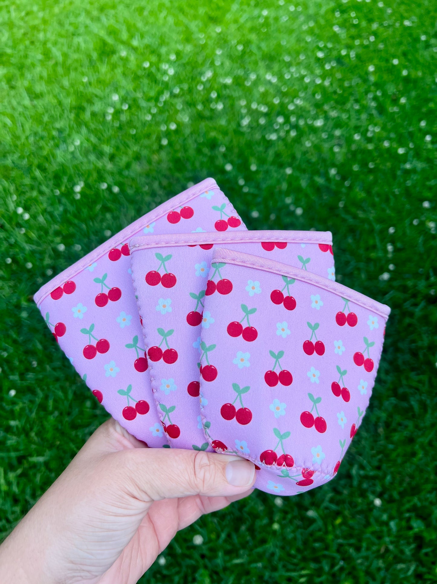 Cherry Iced Coffee Koozies