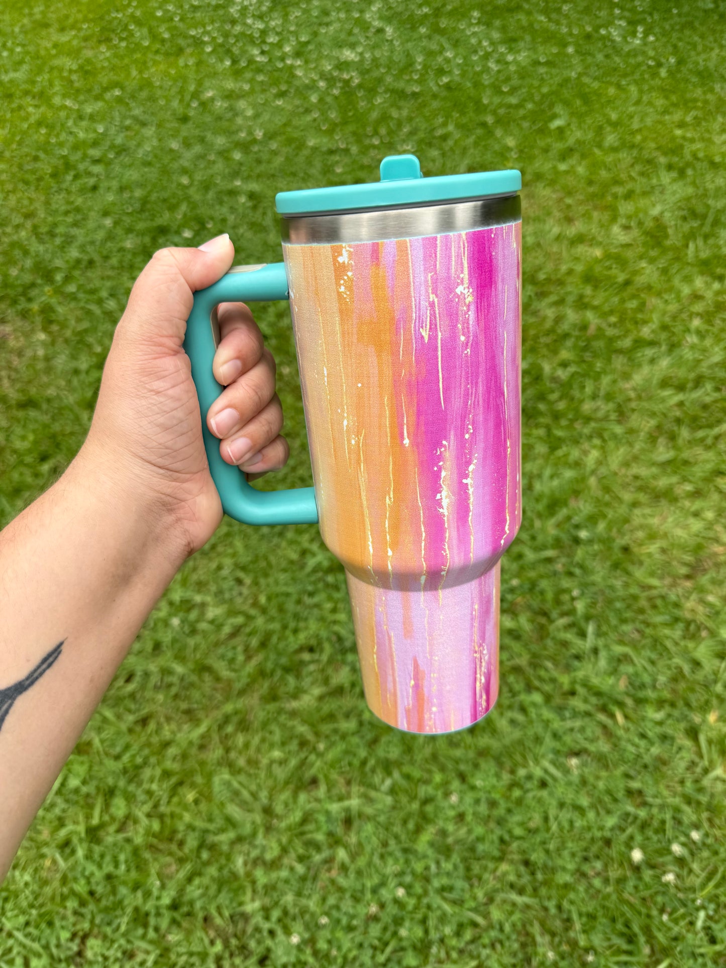 40oz Marble Tumbler