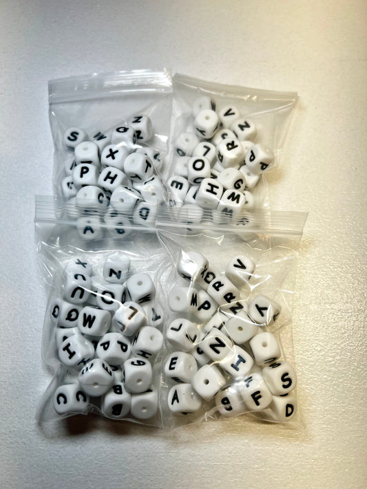 Silicone Letter Beads