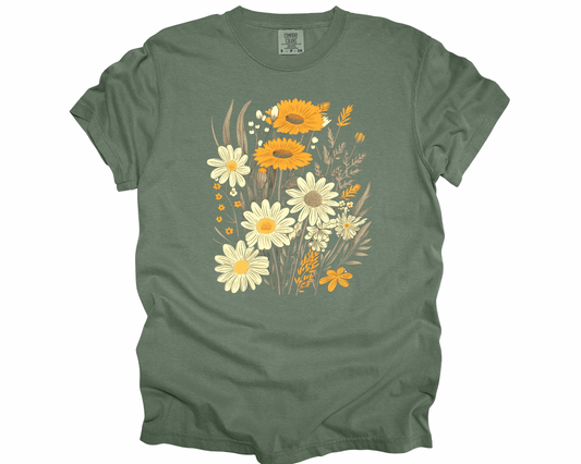 Sunflowers and Greens Tee