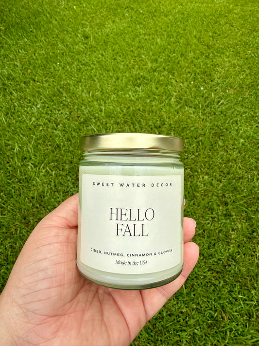 Hello Fall Candle